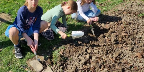 Ackern im Frühling